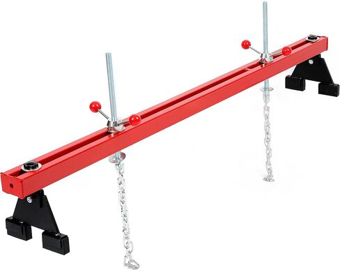 HECASA 1100 رطل قضيب دعم المحرك، قضيب عرضي للمحرك، رافعة المحرك لنقل المحرك، الكراجات المنزلية ومخازن إصلاح السيارات تحافظ على استقرار المحرك ورفعه مع حامل رفع ذو نقطتين خطافات مزدوجة in Kuwait