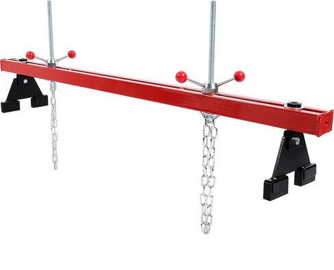 HECASA 1100 رطل قضيب دعم المحرك، قضيب عرضي للمحرك، رافعة المحرك لنقل المحرك، الكراجات المنزلية ومخازن إصلاح السيارات تحافظ على استقرار المحرك ورفعه مع حامل رفع ذو نقطتين خطافات مزدوجة in Kuwait