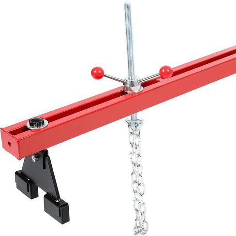 HECASA 1100 رطل قضيب دعم المحرك، قضيب عرضي للمحرك، رافعة المحرك لنقل المحرك، الكراجات المنزلية ومخازن إصلاح السيارات تحافظ على استقرار المحرك ورفعه مع حامل رفع ذو نقطتين خطافات مزدوجة in Kuwait