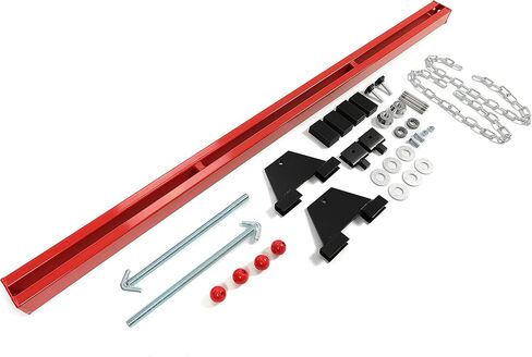 HECASA 1100 رطل قضيب دعم المحرك، قضيب عرضي للمحرك، رافعة المحرك لنقل المحرك، الكراجات المنزلية ومخازن إصلاح السيارات تحافظ على استقرار المحرك ورفعه مع حامل رفع ذو نقطتين خطافات مزدوجة in Kuwait