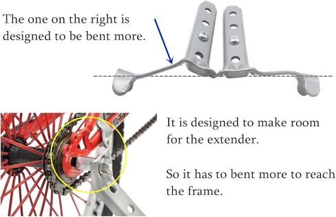 عجلات تدريب الدراجة للأطفال، مثبت قابل للتعديل، مناسبة لدراجة الأطفال المتغيرة مقاس 18-22 بوصة (زوج واحد) in Kuwait