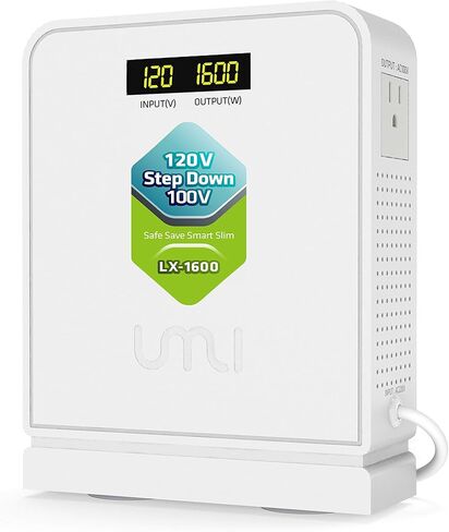 120V to 100V 500W Step Down Voltage Converter for Japan appliances in US | Toroidal Transformer 120v to 100v,Japanese Use in US Canada Mexico ,Heavy Duty Power,Safe and Effective,White in Saudi Arabia