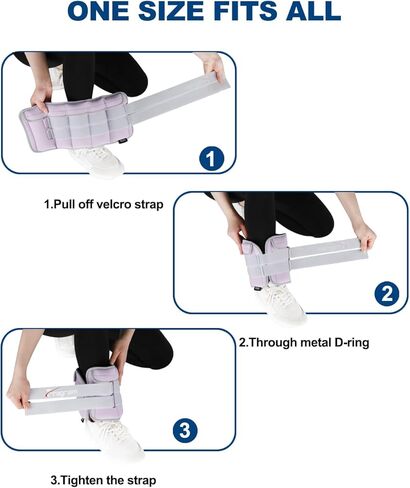 Adjustable Ankle Weights for Women 1-3/5/10/12/20 LBS Pair Wrist Weights for Men, Arm Leg Weights with Removable Weight for Walking, Running, Yoga, Aerobics, Gym, Physical Therapy in Kuwait