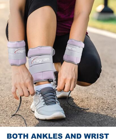 Adjustable Ankle Weights for Women 1-3/5/10/12/20 LBS Pair Wrist Weights for Men, Arm Leg Weights with Removable Weight for Walking, Running, Yoga, Aerobics, Gym, Physical Therapy in Kuwait