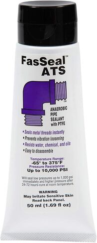 FasSeal-ATS Anaerobic Thread Sealant With PTFE, Fast Curing, For Metal, Resists Water Chemicals and Oils, Seals to 10,000 PST, 50 ml. Tube in Saudi Arabia