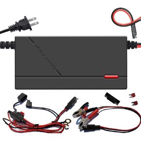 2-Amp 12V (14.6 Volt) LiFePO4 Battery Charger,12.8 Volt LiPO Lithium Battery Charger,Smart Battery Charger Maintainer for Cars,Motocycles,Golf Carts,UAV,Fishing Boat and Deep Cycle Batteries.