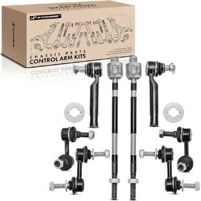 A-Premium Set of 8, Front & Rear Sway Bar Link, Inner Outer Tie Rod End, Compatible with Subaru Tribeca 2008-2014, B9 Tribeca 2006-2007
