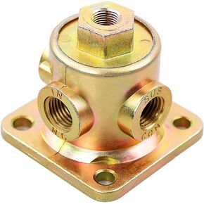 90554615 صمام تجريبي ثلاثي الاتجاهات - بديل للصمامات التجريبية Haldex 90554615 - 1/8 "-1/4" NPT Ports Air Ride Pilot Valves لنصف المقطورات والشاحنات