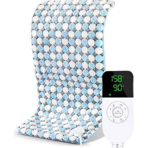 NOWWISH Heating Pad for Back Pain & Cramps Relief, XXL Extra Large Moist Heat Electric Heating Pads with Auto Shut Off, Gifts for Women, 12 "x 24", Blue