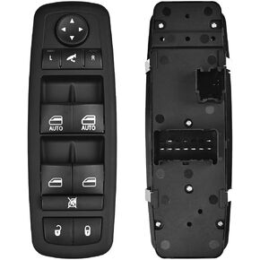 Driver Side Master Power Window Switch 9 Pins + 3Pins Compatible with 2012-2015 17-19 Dodge Grand Caravan 2013-2015 Ram 1500 2500 2015 Ram 3500 2012-2015 Town&Country Replaces# 68110867AB 68110867AA