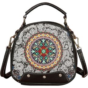 Women's Crossbody Shoulder Bag Purse Stylish Ladies Boho Satchel Tote Handbag