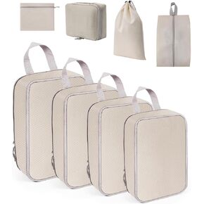8 Set Packing Bags for Travel, Travel Luggage Packing in 4 Sizes (Extra Large, Large, Medium, Small), Travel Essentials, For Travel Accessories, Shoe Bag, Tioletry Bag, Laundry Bag
