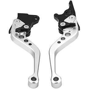 Universal Clutch Lever, 7/8" Motorcycle Break and Cutch Levers for Most Motorcycle Motorbike Pit Bike Moto (Silver)