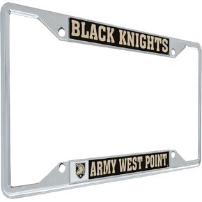 Desert Cactus United States Military Academy USMA Black Knights Army West Point Metal License Plate Frame for Front or Back of Car Officially Licensed (Mascot)
