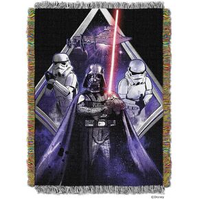 NORTHWEST Star Wars Woven Tapestry Throw Blanket, 48" x 60", Midnight Vader