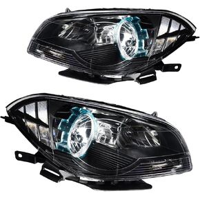 Headlights Assembly Compatible with Malibu 2008-2012 Black Housing, Clear Lens, Clear Reflector, OE Style Automotive Headlight Assemblies