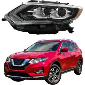 WFLNHB Headlight Assembly Replacement for Nissan Rogue SL SL Hybrid 2017-2020 Headlights with DRL Set Driver Side 260606FL6A
