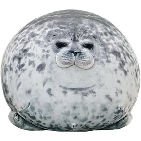 23.7 inch Large Seal Plush Pillow: Soft Stuffed Animal Toy ,Chubby Blob Seal Plushie for Boys Girls, Cute Room Decor Ocean Animals Pillow for Bed Sofa, Kids Gifts for Birthday,Valentine,Christmas