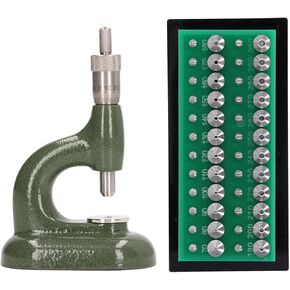 Dpofirs Watch Timegrapher, Watch Press Set Back Case Closer, Watch Repair Tool Aluminum Alloy Watch Case Closer with 48Pcs Dies Watchmaker Jewelling Tool
