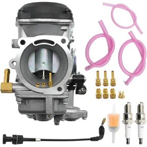 27421-99C Carburetor Kit, Replacement for Harley-Davidson Sportster 883 1200 Road King Fat Boy Electra Glide 1998-2007, Replaces 27490-04 27465-04 27031-95