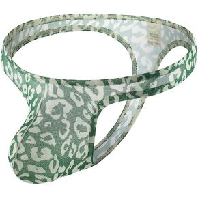 Men's G-String Thongs, Sexy See-through Sheer T-Back Thong, Low Rise Mesh Pouch Lingerie Mens Underwear
