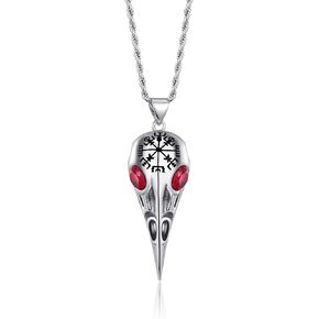 Raven Necklace Gothic Necklace Goth Jewelry Costume Party, Gothic Jewelry Goth Pendant Necklace Black Jewelry