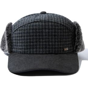 Winter Baseball Cap with Ear Flaps for Men Warm Faux Fur Lined Hunting Trapper Hat Fitted Hats Trucker Dad Hat