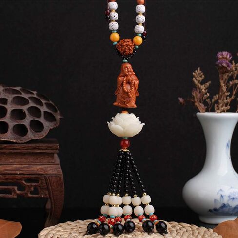 Stereoscopic Sculpture Lotus Lucky Car House Door Window Charm Hanging Pendant (Avalokitesvara) in Kuwait