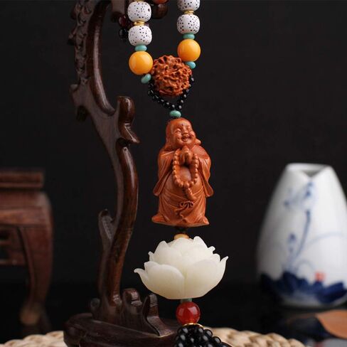 Stereoscopic Sculpture Lotus Lucky Car House Door Window Charm Hanging Pendant (Avalokitesvara) in Kuwait
