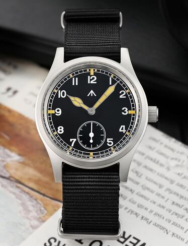 ساعة TACTICAL FROG Militado D12 Military للرجال VD78 كوارتز ياقوت كريستال C3 مضيئة 36 مم قرص على الطراز العسكري حزام من النايلون، مقاومة للماء 100 متر in Kuwait