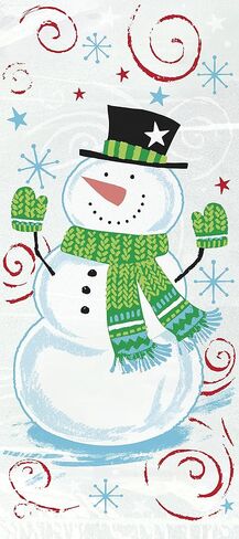 Unique Frosty Fun Snowman Honeycomb Decorations - 7" (4 Count) - Multicolor, Perfect for Holiday Season Festivities in Saudi Arabia