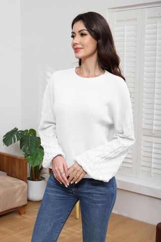 سترة صوفية نسائية 2024 بأكمام طويلة، محبوكة بكابل صلب، كبيرة الحجم - ملابس شتوية عصرية ومريحة in Saudi Arabia