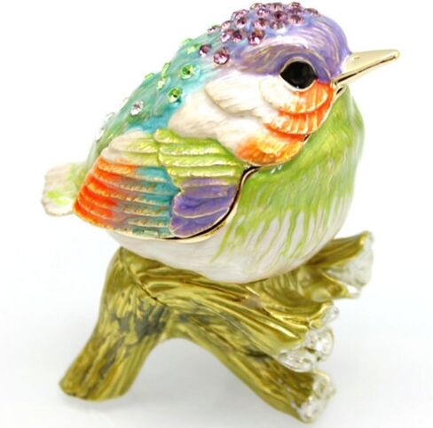 ARGENT FOREST Bird Trinket Box Bird Figurines Hinged Jewelry Boxes Jewelry Ring Box Earrings Organizer Bird Decor Gifts (purple) in Saudi Arabia