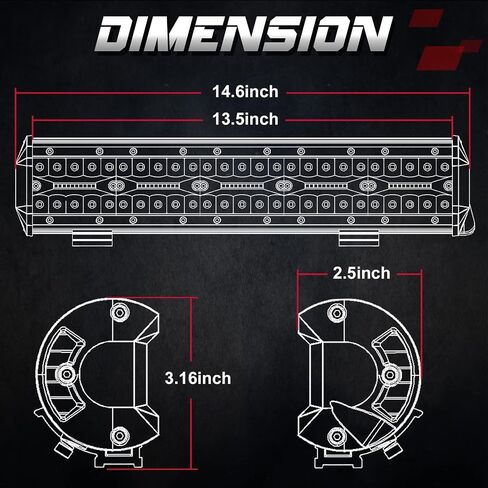 القرون LED، OFFROADTOWN 2pcs 6 بوصة 240W أضواء القيادة على الطرق الوعرة LED شريط ضوء العمل بقعة الفيضانات كومبو أضواء الضباب مكعبات LED مقاومة للماء لشاحنة قارب بيك اب UTV ATV البحرية دراجة نارية in Kuwait