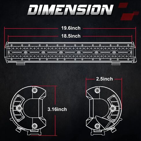 القرون LED، OFFROADTOWN 2pcs 6 بوصة 240W أضواء القيادة على الطرق الوعرة LED شريط ضوء العمل بقعة الفيضانات كومبو أضواء الضباب مكعبات LED مقاومة للماء لشاحنة قارب بيك اب UTV ATV البحرية دراجة نارية in Kuwait