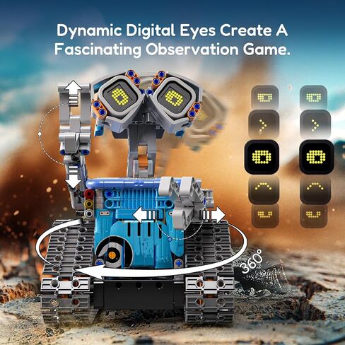Sillbird STEM Robot Building Toys for Boys Ages 8-13, Remote & App-Controlled 5in1 Wall Robot Educational Coding Technic Set for Kids, Creative Gifts for Boys Girls Aged 8 9 10 11 12 13+ (435 Pieces) in Kuwait
