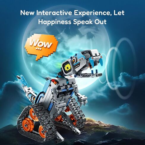 Sillbird STEM Robot Building Toys for Boys Ages 8-13, Remote & App-Controlled 5in1 Wall Robot Educational Coding Technic Set for Kids, Creative Gifts for Boys Girls Aged 8 9 10 11 12 13+ (435 Pieces) in Kuwait