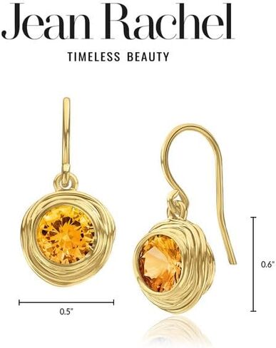 14K Gold Over Sterling Silver With 4.7 TCW Light Blue Aquamarine Cubic Zirconia Statement Earrings, Dainty Gold Earrings, Gifts For Women, Aesthetic Jewelry, Earrings for Women, Gold Jewelry For Women in Saudi Arabia