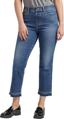 JAG Women's Petite Valentina High Rise Straight Crop Jeans in Saudi Arabia