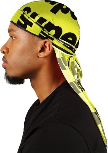 Wavebuilder Liquid Wavebuilder Durag ذيول طويلة جدًا باللون الأسود #192، 1 لكل قطعة، عدد 1 in Kuwait