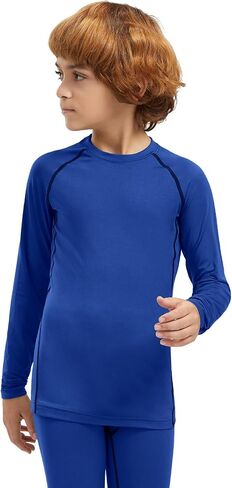 Boys Compression Shirts Youth Compression Shirt Long Sleeve Boys Athletic Baselayer 4,5 Pack in Saudi Arabia