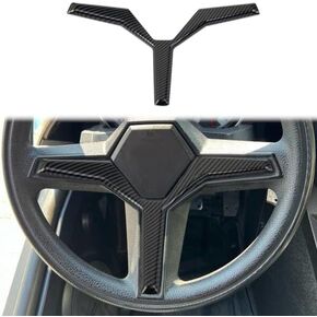 Carbon Fiber Style Steering Wheel Cover Molding Trims Accessoriess for Polaris Slingshot 2015-2019