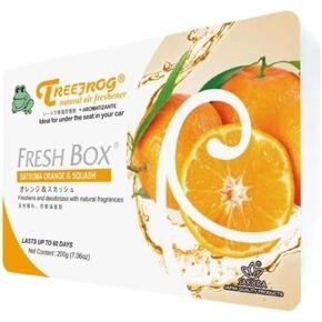 TreeFrog Xtreme Fresh Under-The-Car Natural Air Freshener (Satsuma Orange Squash Scented)