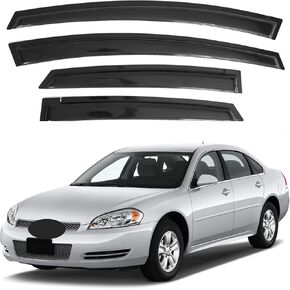 Window Visor Compatible with Ford Escape 2013-2019, Rain Guard Tape-On Extra Durable Sun Wind Air Side Vent Window Deflector, 2013 2014 2015 2016 2017 2018 2019