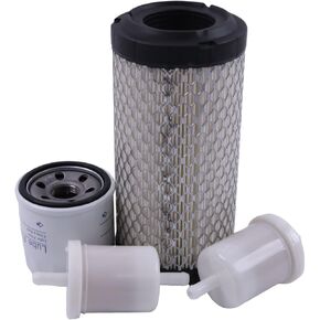 New Air,Oil & Fuel Engine Maintenance Filter Kit Compatible with Kubota BX23S BX1880 BX2360 BX2380 BX2230