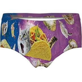 Ubrand RUNYUNXIN Funny low-waisted Underwear - Sexy for Women Gifts (NK007-XL, Cat4) X-Large