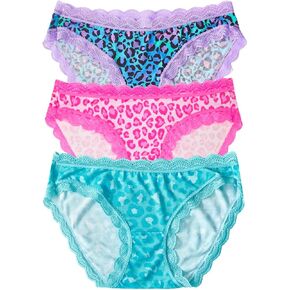 Stripe & Stare, The Original Brief 3 Pack, Oprah's Favorite Things, Lace Bikini Underwear, Super Soft Ladies Panties (XS-1X)