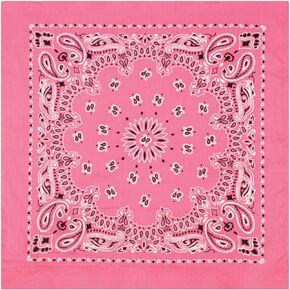 Rothco Trainmen Paisley Bandana – Extra-Large - 27" X 27" - Pink