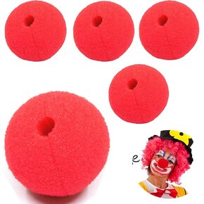 Red Clown Nose, Clown Noses for Kids Adult Accessories(5 PCS)