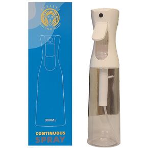 Rabayya Continuous Mist Hair Spray Bottle (Continuous Water Mister for Plants, Skin Care, Cleaning, Hairstyling & Misting) 10.1 Ounce